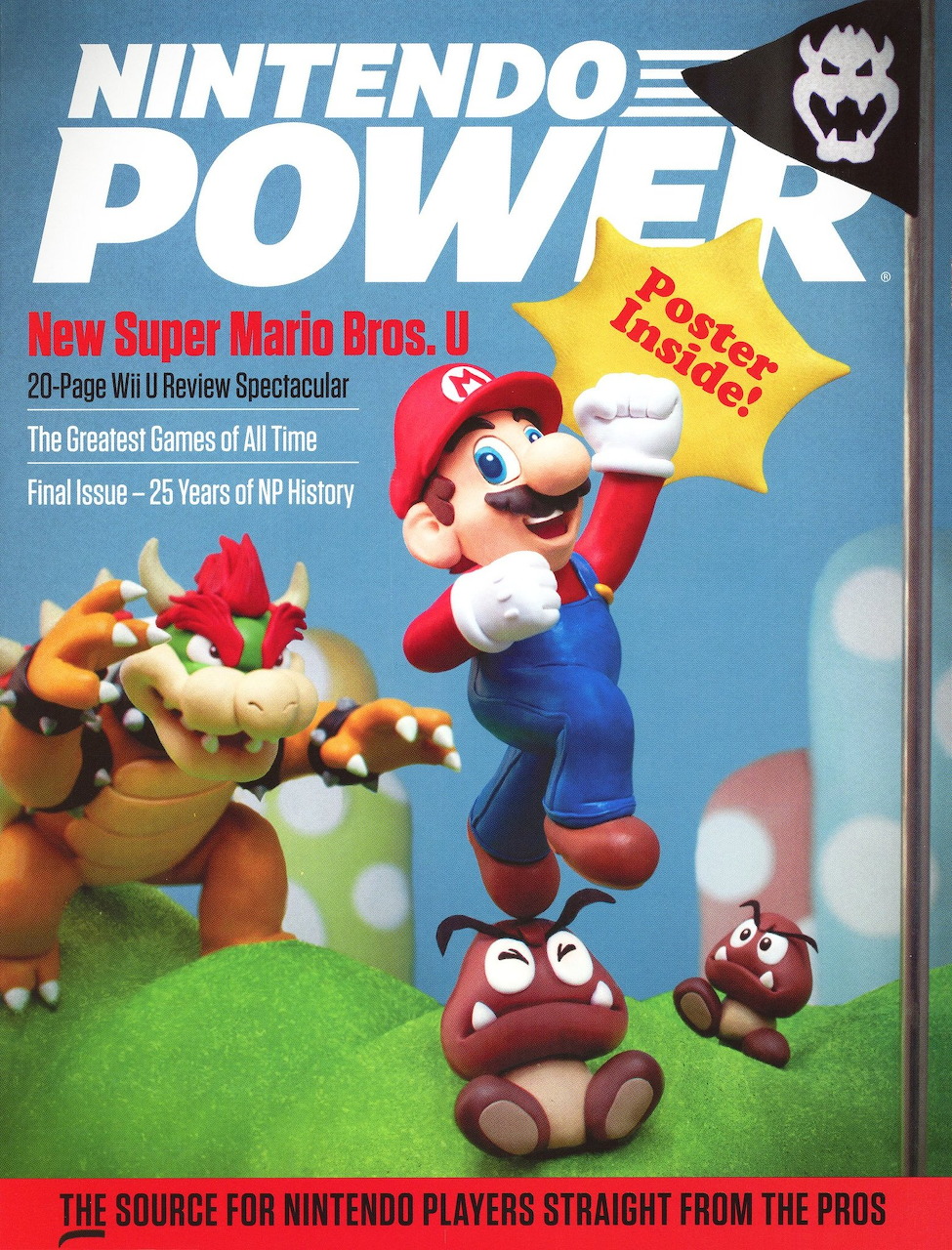 Nintendo Power Issue 285 cover with Mario and Luigi from New Super Mario Bros U