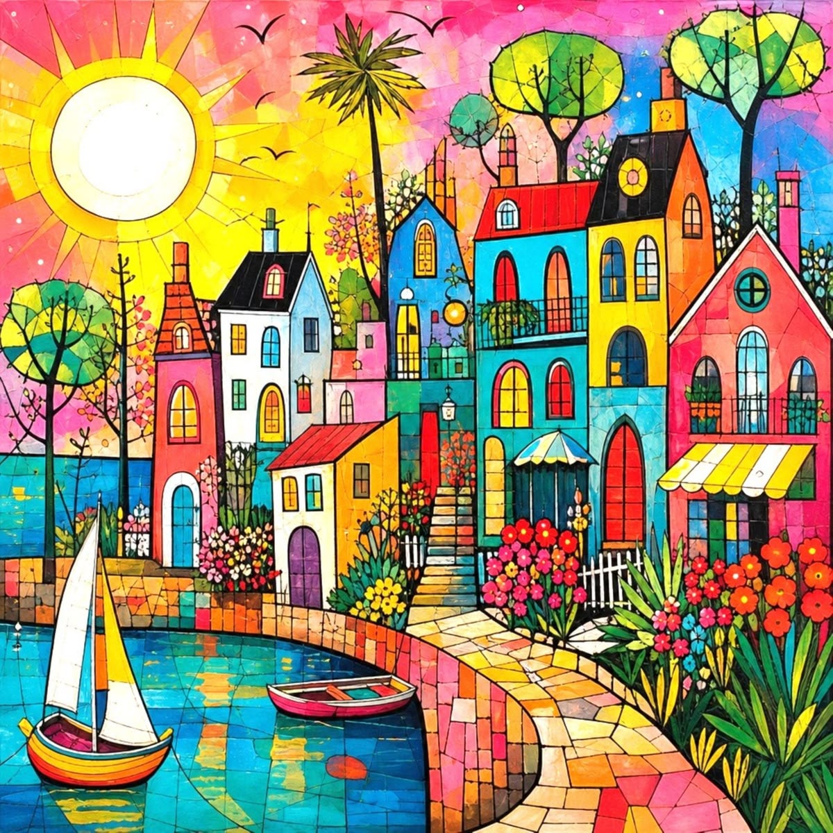 Colorful Harbor Village