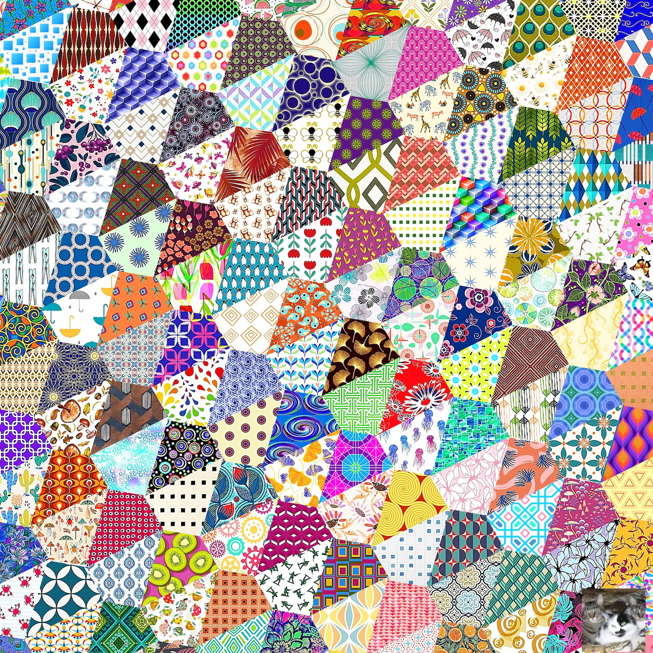 Hexagonal Patchwork Quilt Pattern