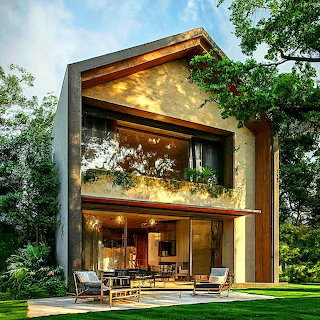 Modern House Garden View