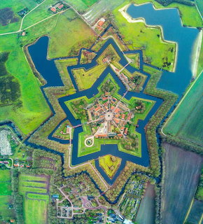 Fort Bourtange Netherlands Aerial