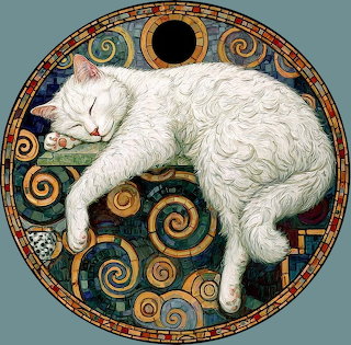 White Cat Sleeping