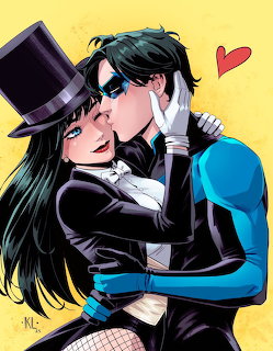 Zatanna Nightwing Kiss