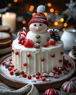 Snowman Cake