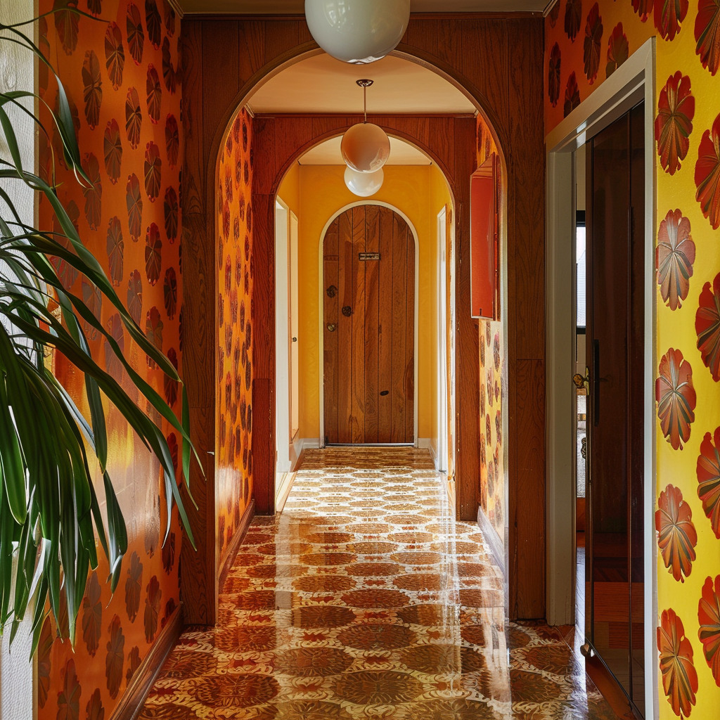 1970s Hallway Interior