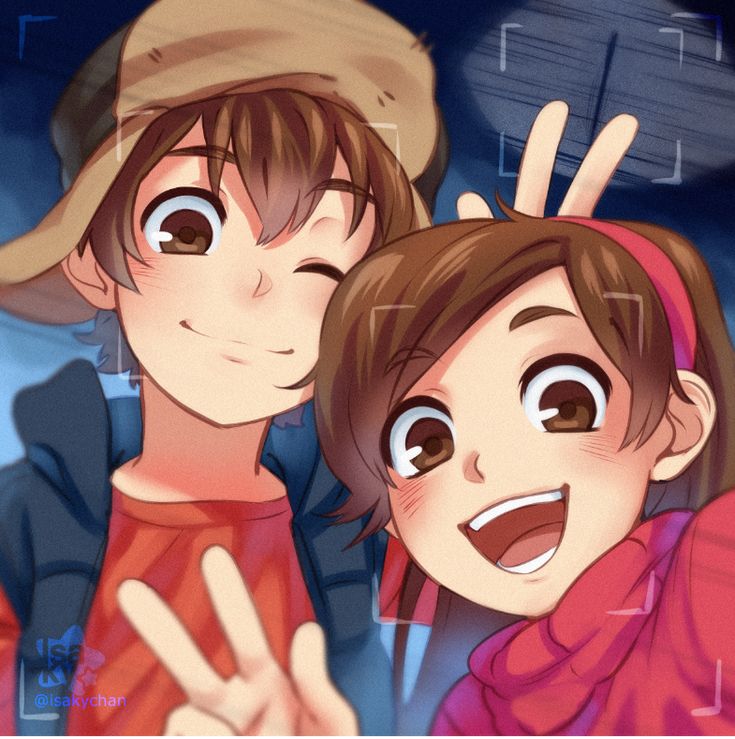 Happy Anime Friends Selfie