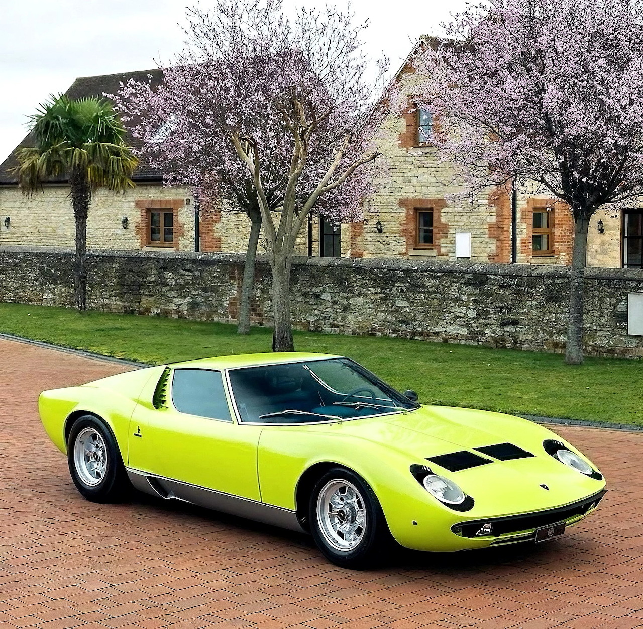 Lime Green Sports Car