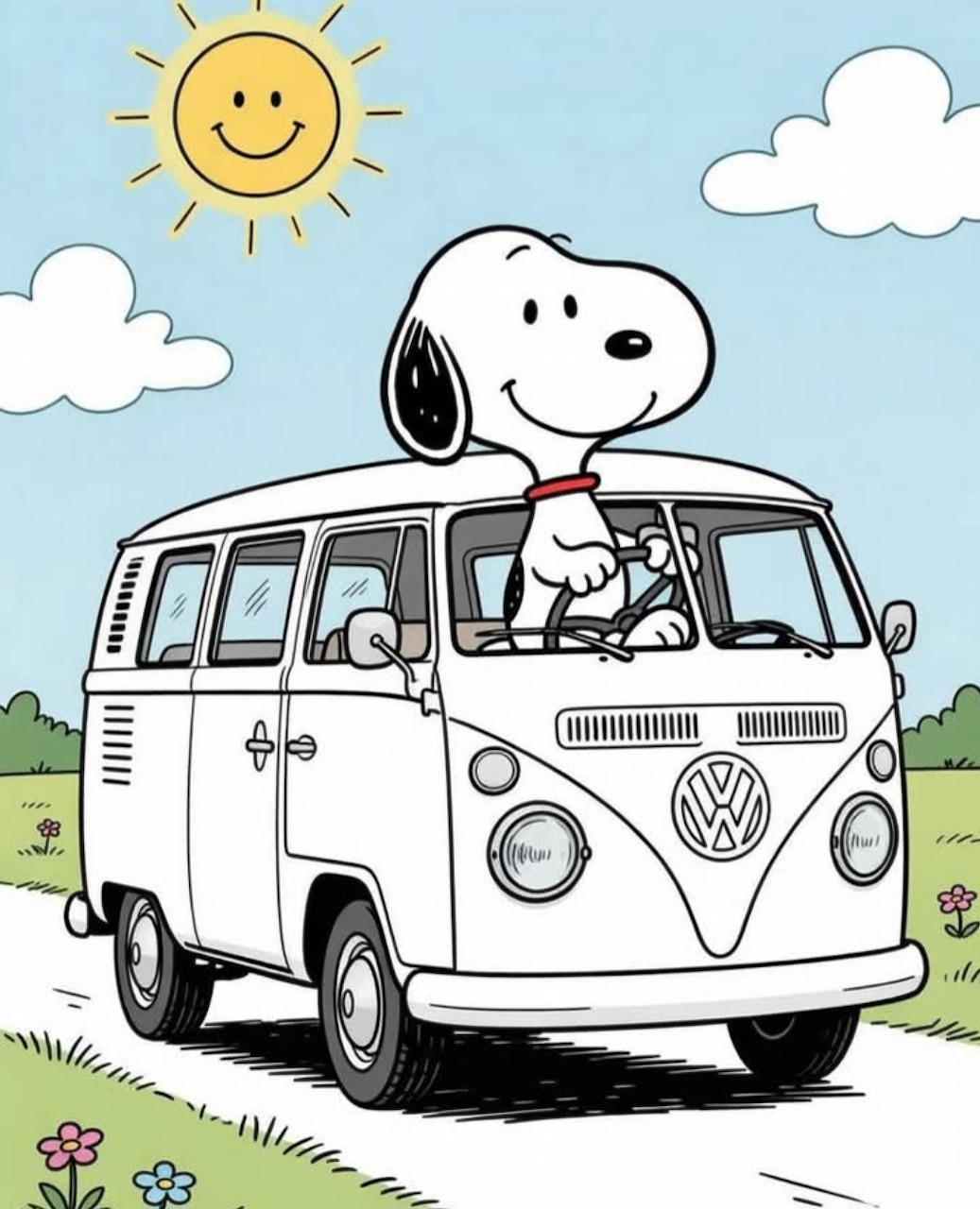 Snoopy VW Van
