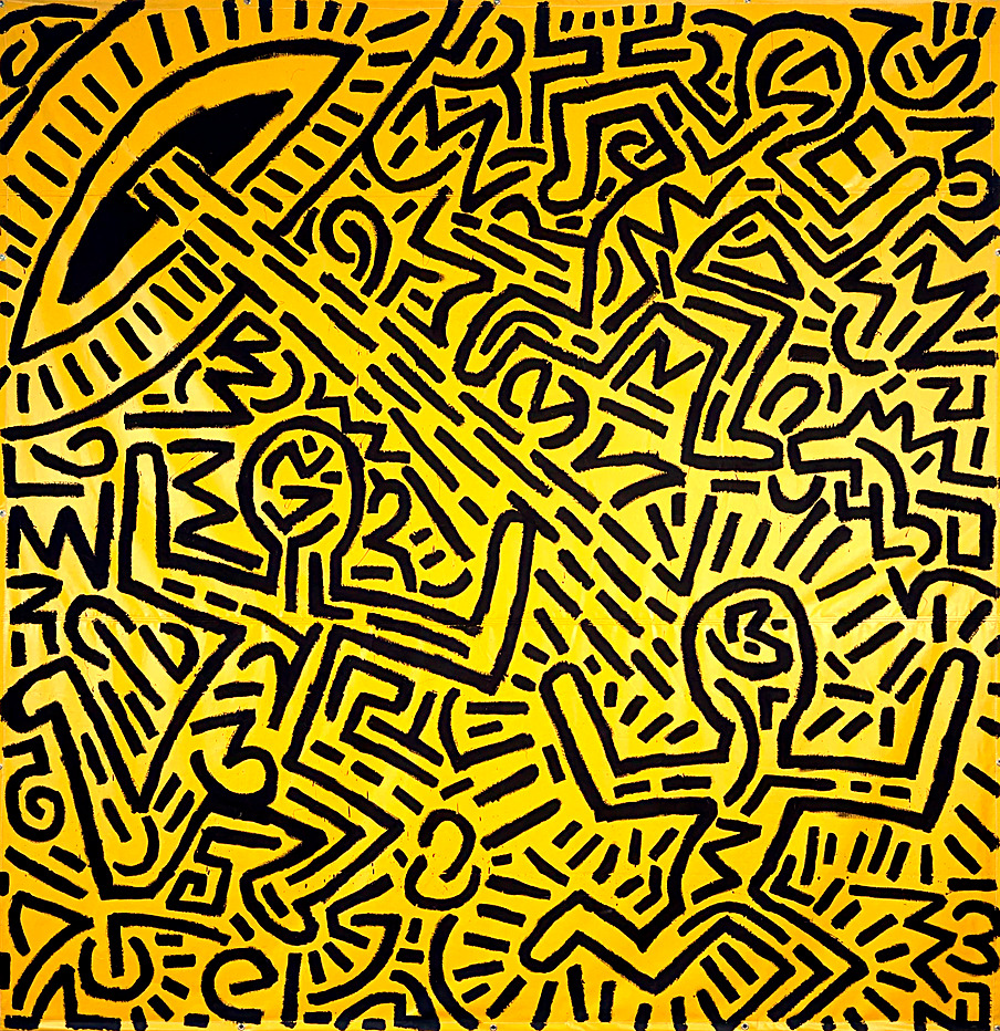 Keith Haring Style Abstract Art