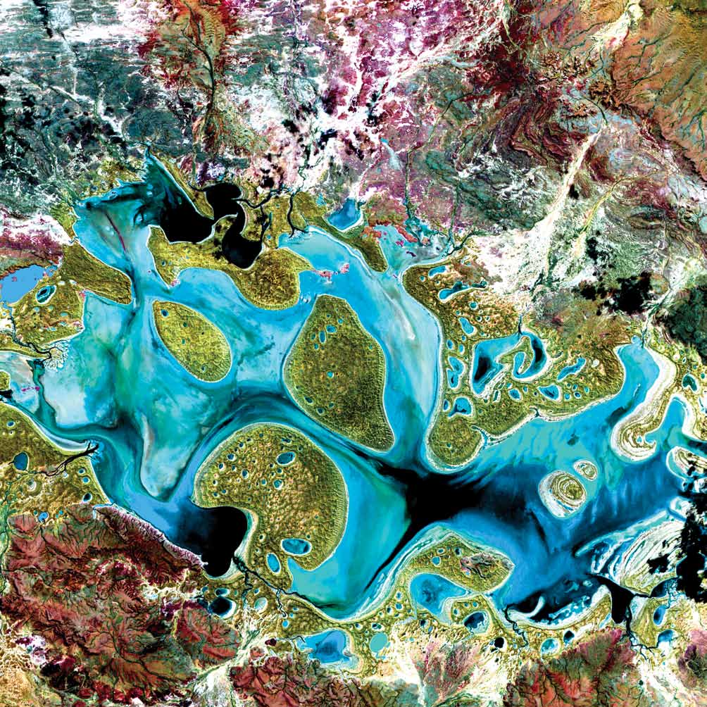 Aerial Coastal Islands View