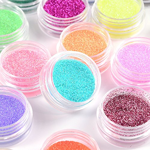 Colorful Glitter Jars