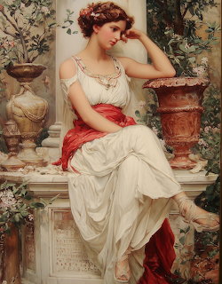 Thoughtful Seated Woman
