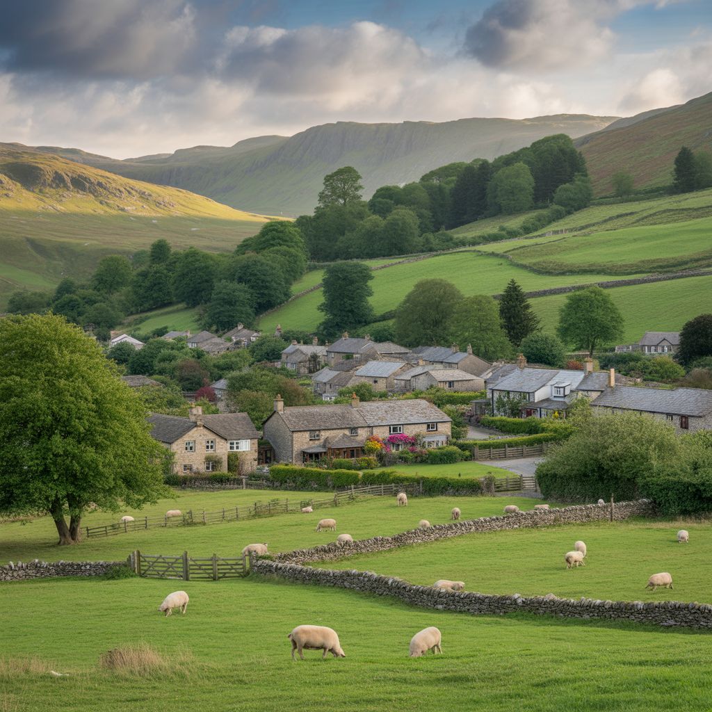 Yorkshire Dales Village England