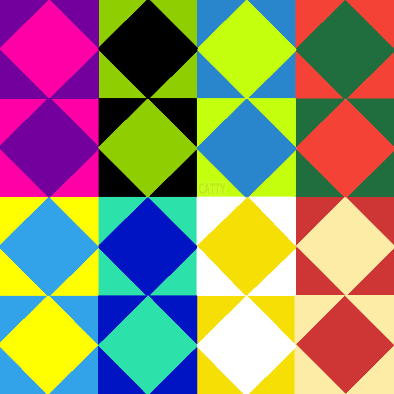 Colorful Diamond Grid Pattern