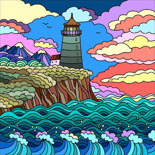 Lighthouse on Coastal Cliff
