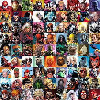 Marvel Characters Collage
