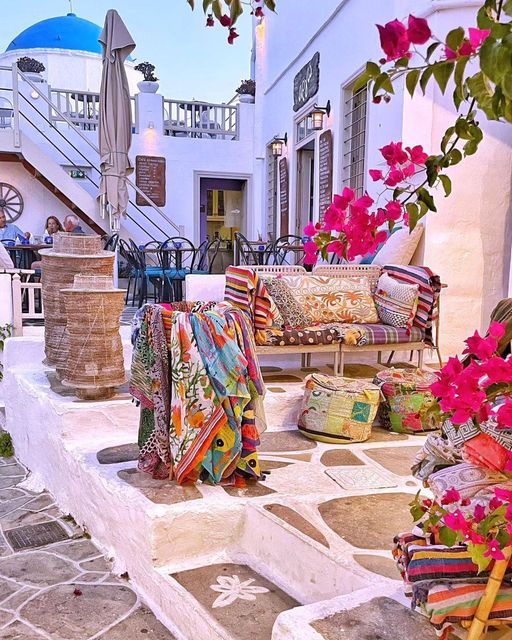Sifnos Island Courtyard Greece