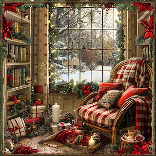 Christmas Reading Nook Window