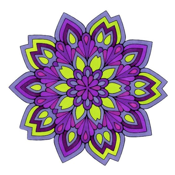 Purple Mandala Flower