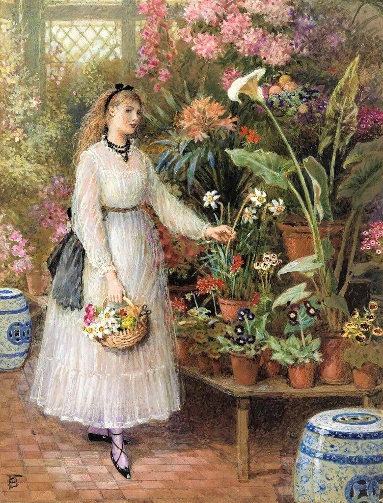 Woman in Conservatory