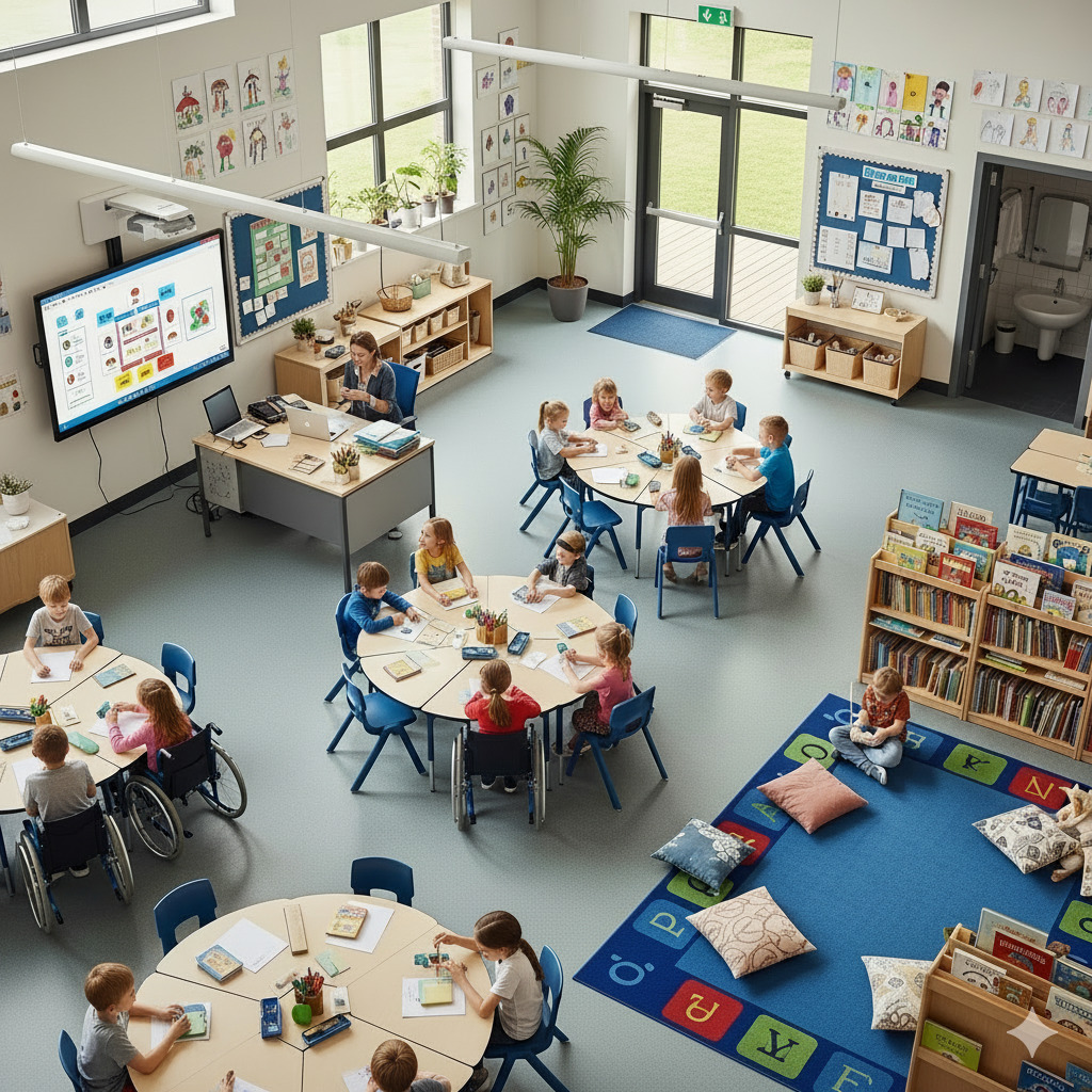 Modern Elementary School Classroom