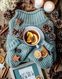Cozy Winter Tea Flatlay