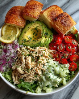 Chicken Avocado Salad Bowl