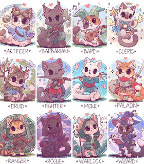 Fantasy RPG Cat Characters