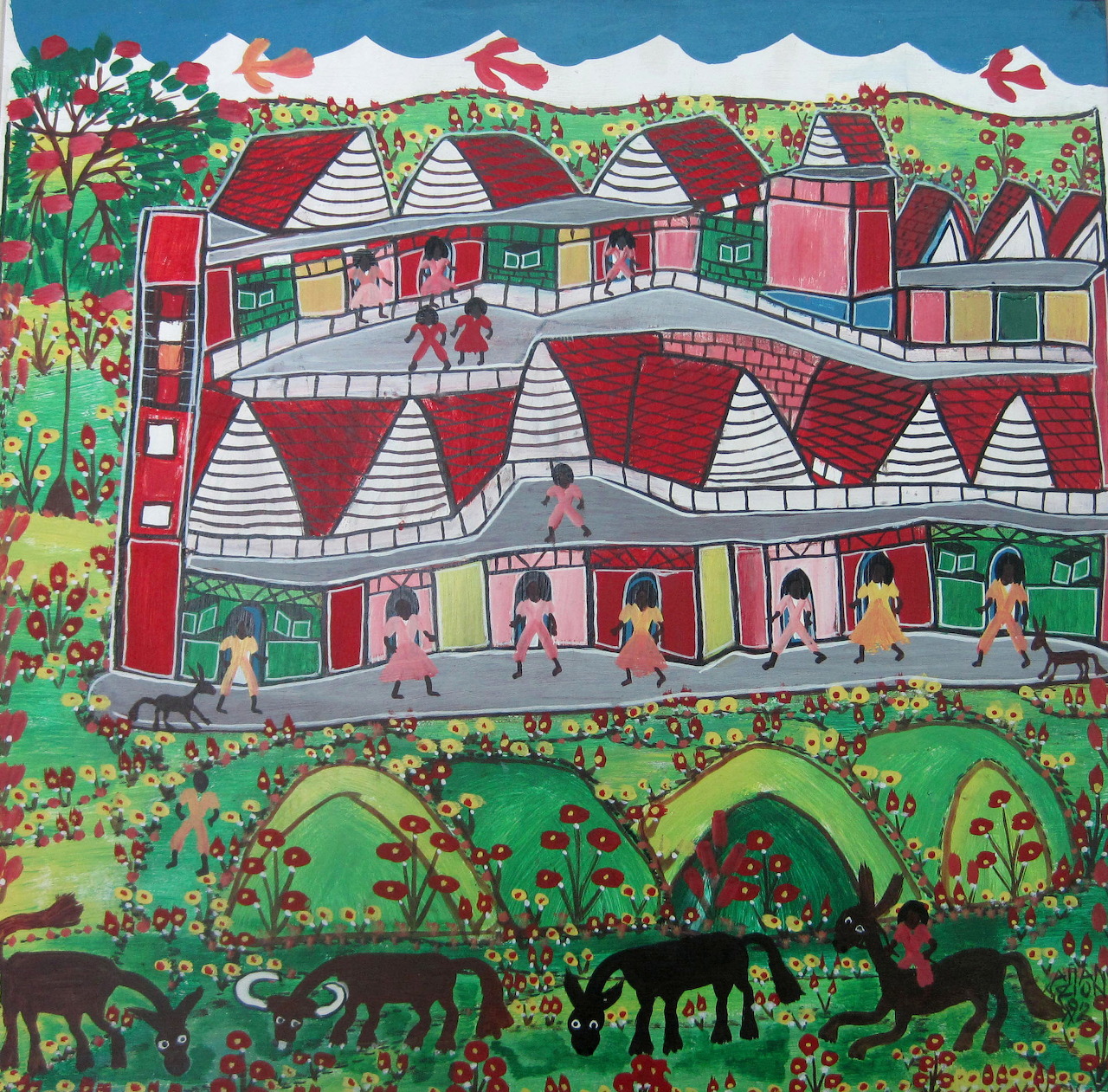 Colorful Folk Art Village