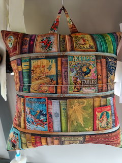 Vintage Book Spines Cushion