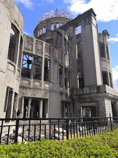 Ruins of the Hiroshima Peace Memorial dome building in Hiroshima, Japan