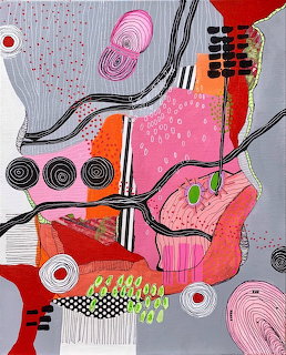 Abstract Pink Painting