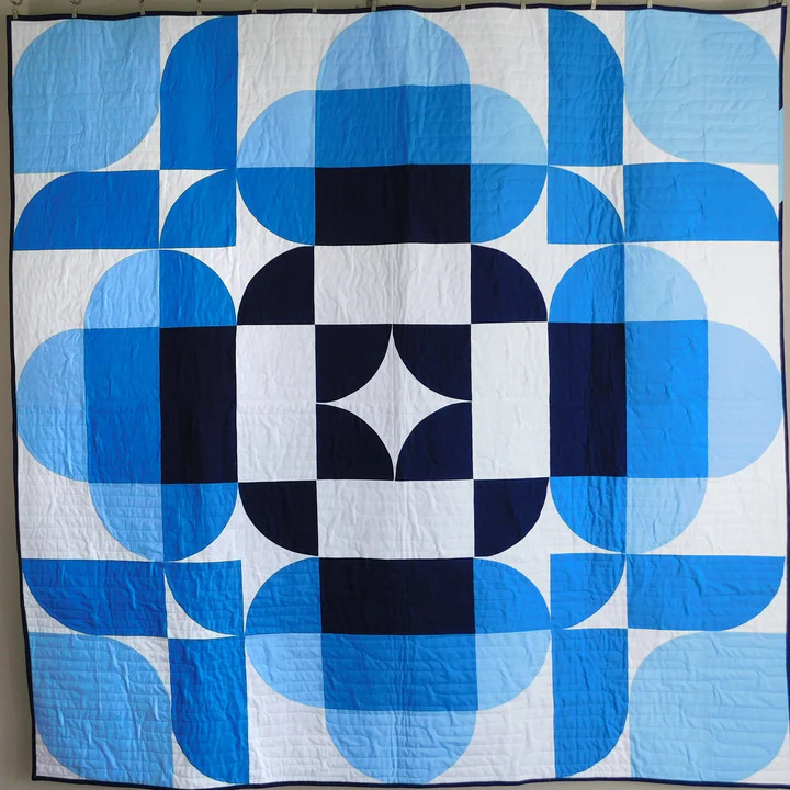 Blackberry Geometric Quilt