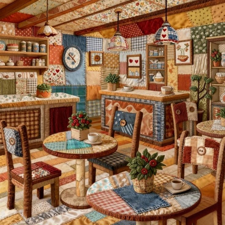Cozy Patchwork Country Kitchen