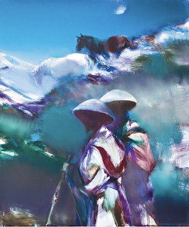 Valery Blokhin, The two philosophers stroll’ oil Russian