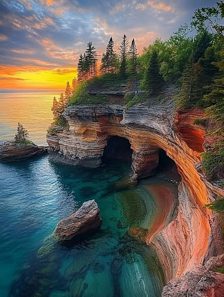 Rocky Coast Sunset