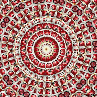 Red Floral Mandala