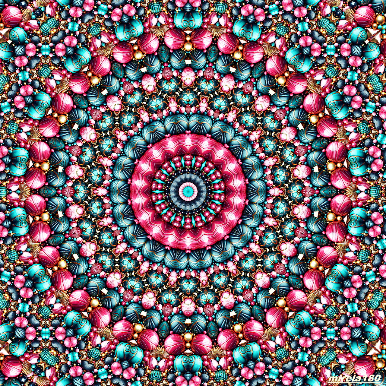 Colorful Geometric Mandala