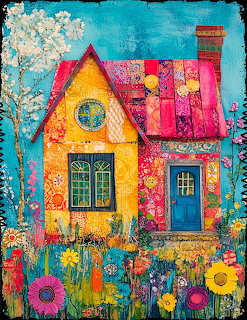 Colorful Patchwork Cottage