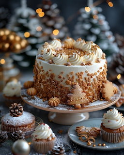 Festive Caramel Layer Cake