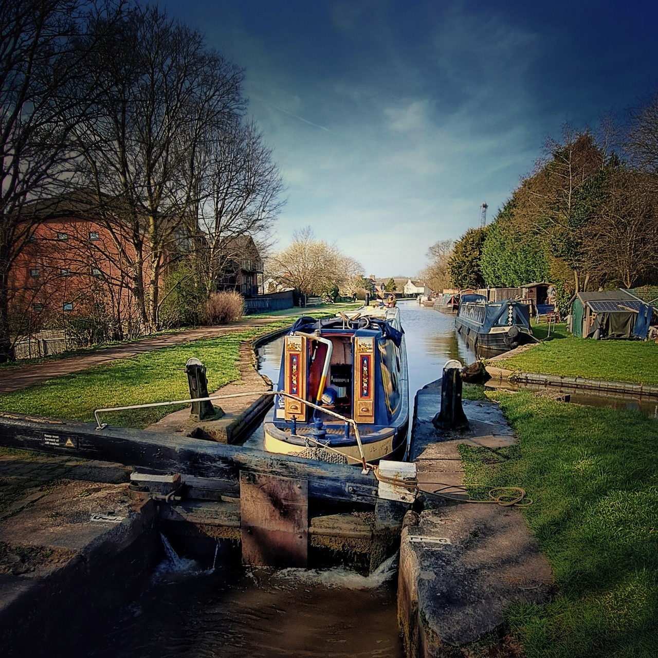 Canal Lock Boat