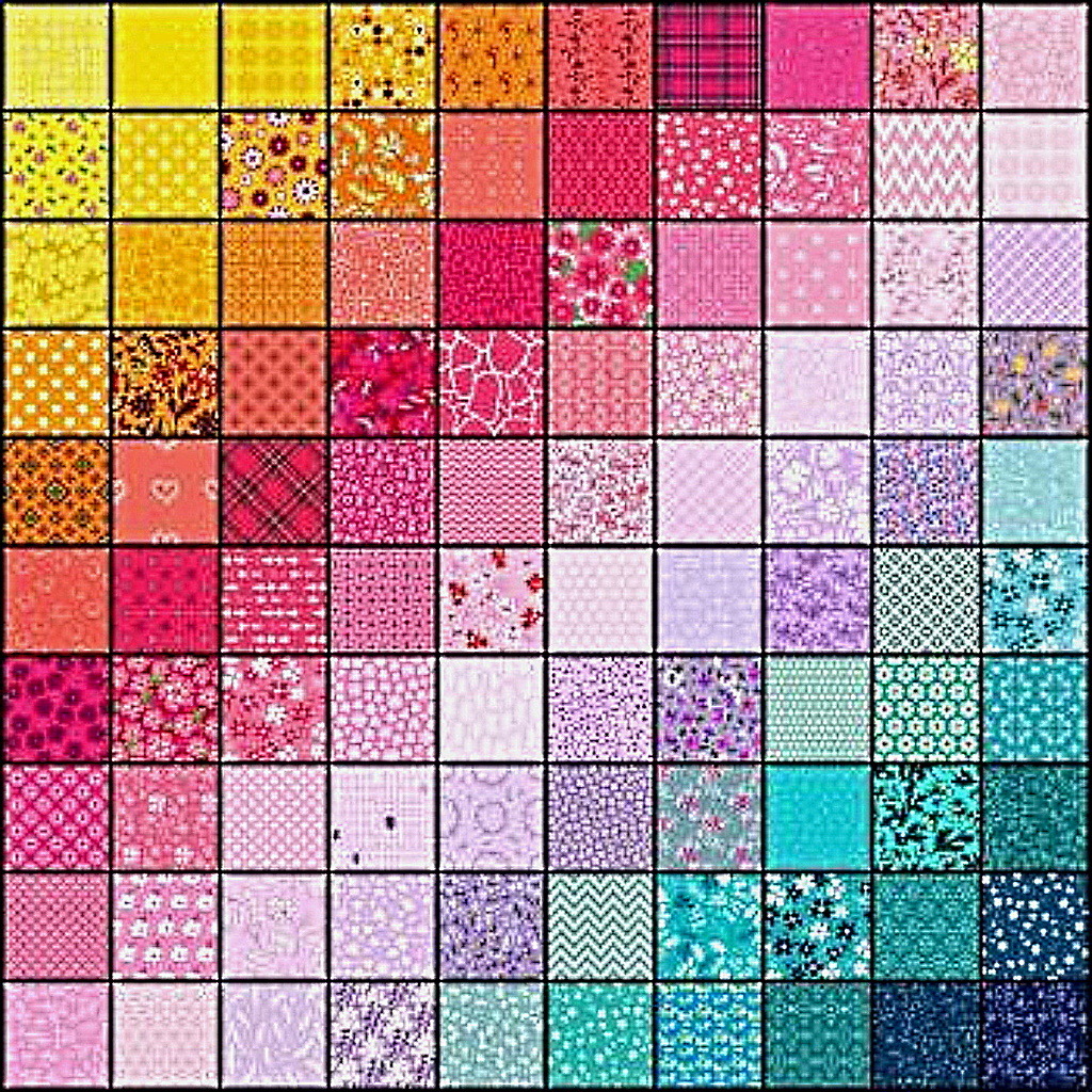 Patchwork Quilt Pattern Grid