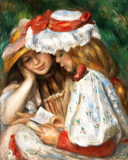 Two Girls Reading