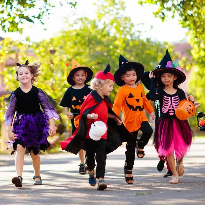 Children in Halloween Costumes