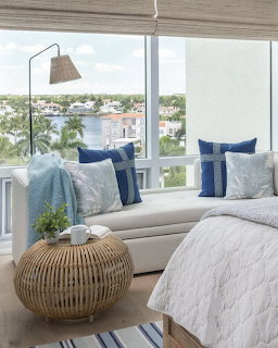 Bedroom with Wicker Table