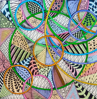Abstract Geometric Pattern Circles