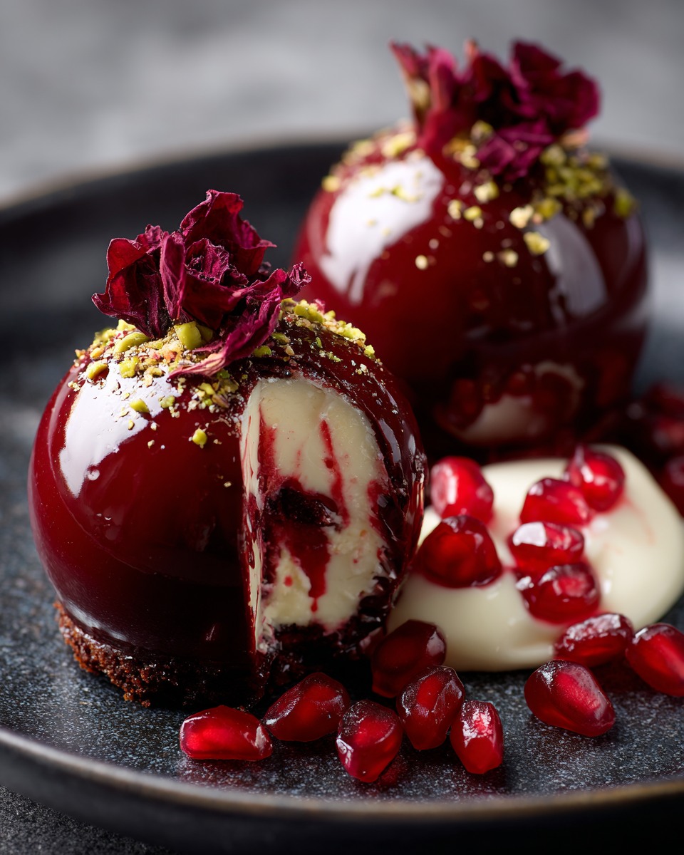 Pomegranate Dessert Domes