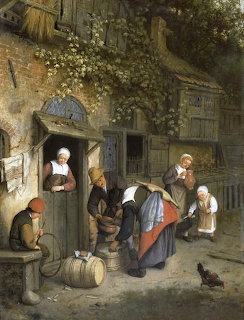Dutch Milk Seller Painting