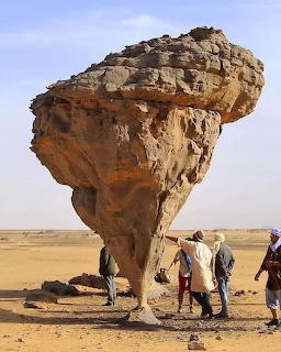 Mushroom Rock Sahara Desert