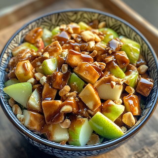 Caramel Apple Snickers Salad